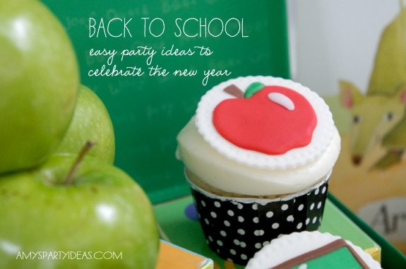 Back to School Party Ideas as seen on AmysPartyIdeas.com
