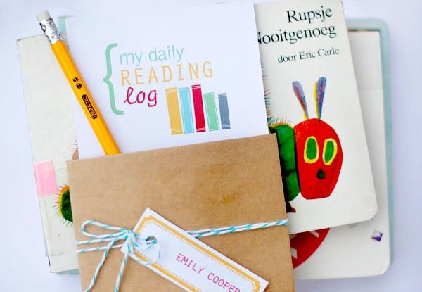 DIY Back to School Reading Log & Free Printables Amy's Party Ideas