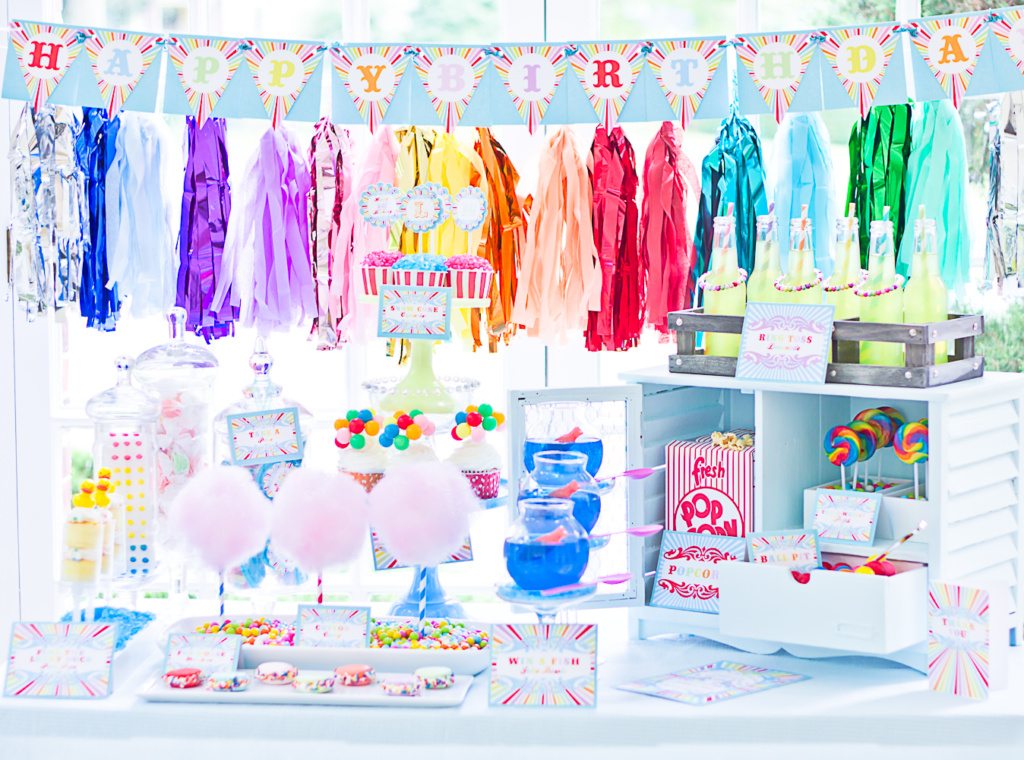Coney Island Vintage Carnival Party Ideas from cutieputti.etsy.com as seen on AmysPartyIdeas.com
