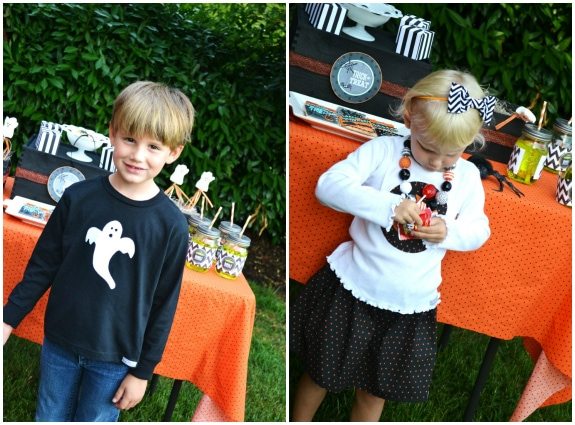 Too Cute Too Spook Halloween Party Ideas from Sweet Threads Clothing Co as seen on AmysPartyIdeas.com