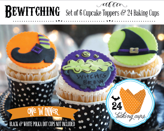 Halloween Party Ideas & Giveaway with FREE Halloween Cupcake Toppers from #LIVCreativity - Enter to Win on AmysPartyIdeas.com
