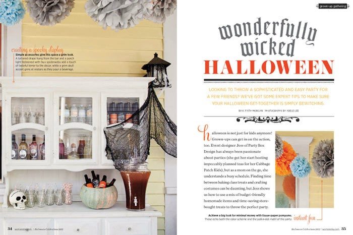 FREE Halloween Printables & Party Ideas from PartyBoxDesign.com as seen in Woman's Day and on AmysPartyIdeas.com