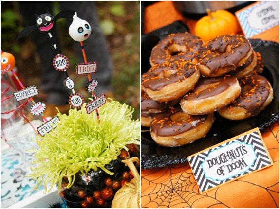Halloween Party Ideas krispy kreme doughnuts