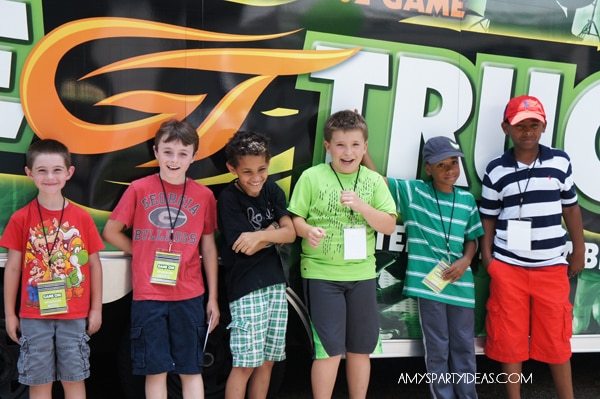 | Game Truck Party Ideas from AmysPartyIdeas.com | #gametruck #videogame #party #ideas