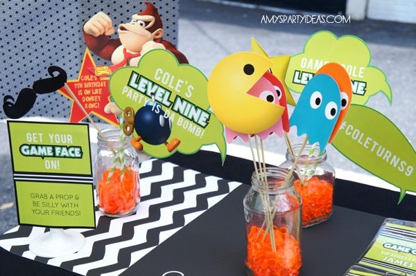 | Game Truck Party Ideas from AmysPartyIdeas.com | #gametruck #videogame #party #ideas