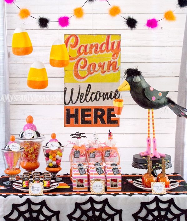 Candy-Corn-Halloween-Party-Ideas-1 @AmysPartyIdeas #halloween #party #ideas #candycorn