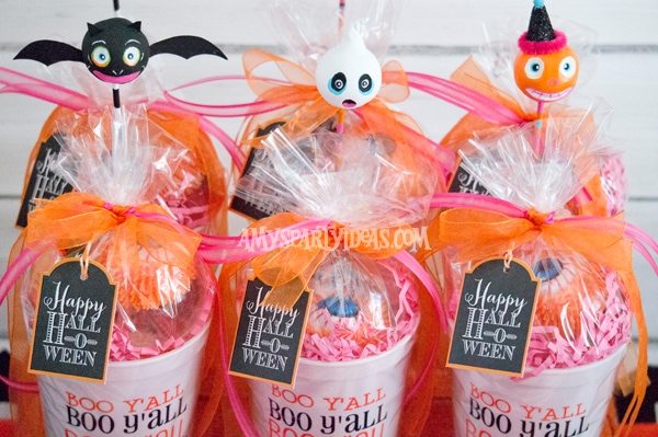 Candy-Corn-Halloween-Party_Boo-Y'all-Favor-Cups-5 @AmysPartyIdeas #halloween #party #ideas #candycorn