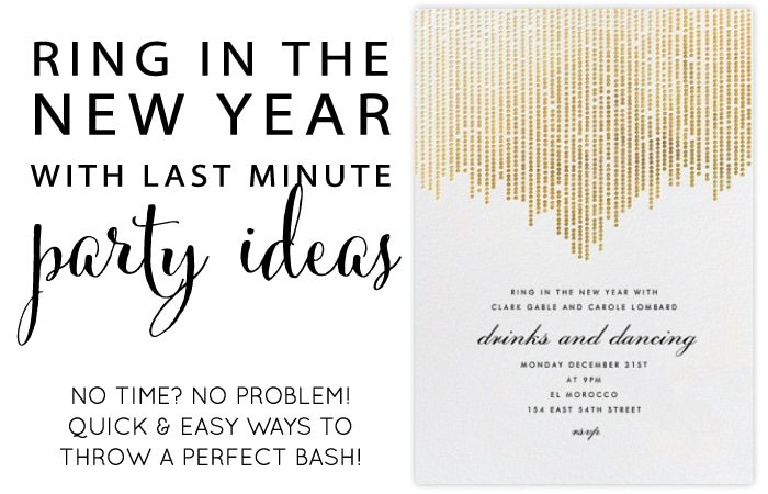 Last Minute New Years Party Ideas