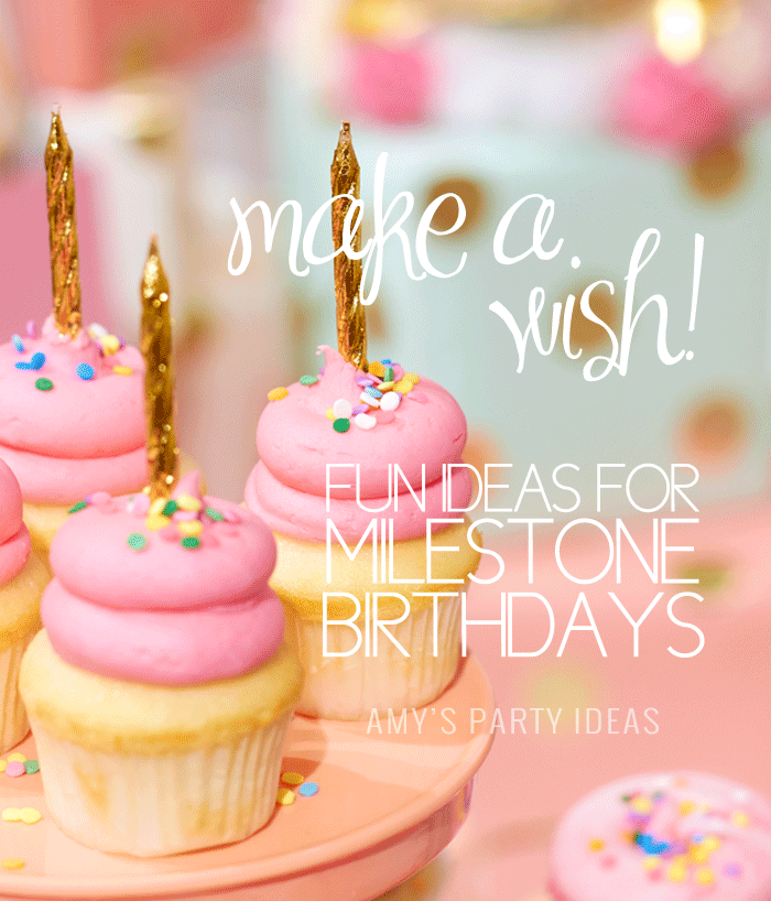 Make A Wish birthday party ideas from AmysPartyIdeas.com and Swoozies.com | Milstone Birthday Party Ideas | Sweet Sixteen Birthday Party Ideas