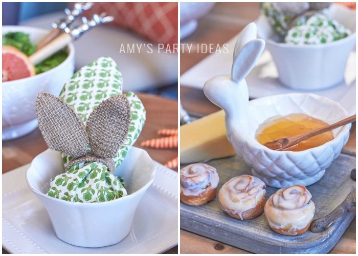 Family Easter Brunch Ideas from AmysPartyIdeas.com | Swoozies.com | #Easter #Bunny