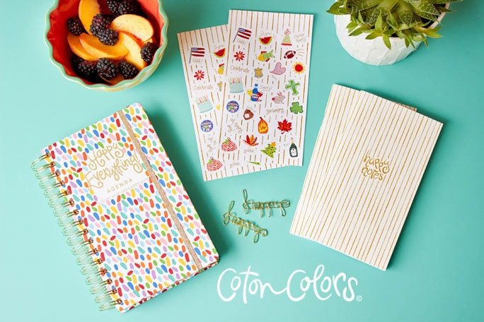 Coton Colors Agenda Giveaway with AmysPartyIdeas.com | #cotoncolors #giveaway