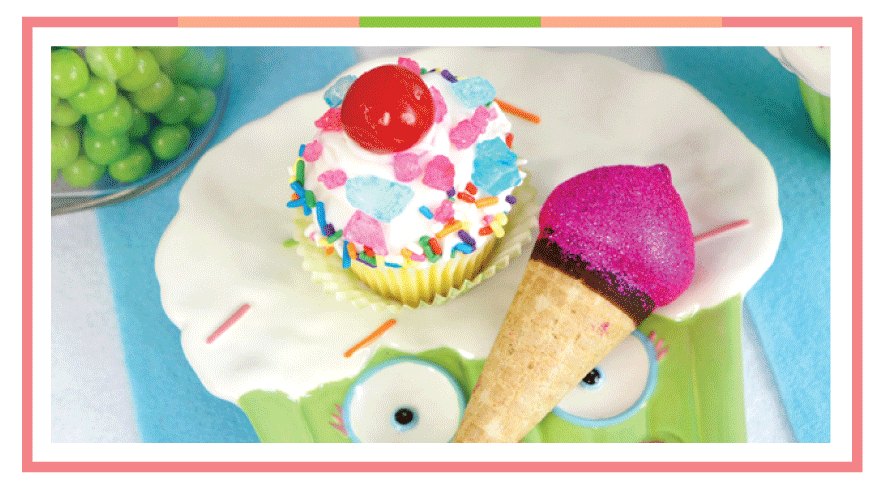 LuluCole Party Printables Cupcake Town Collection exclusively for AmysPartyIdeas.com