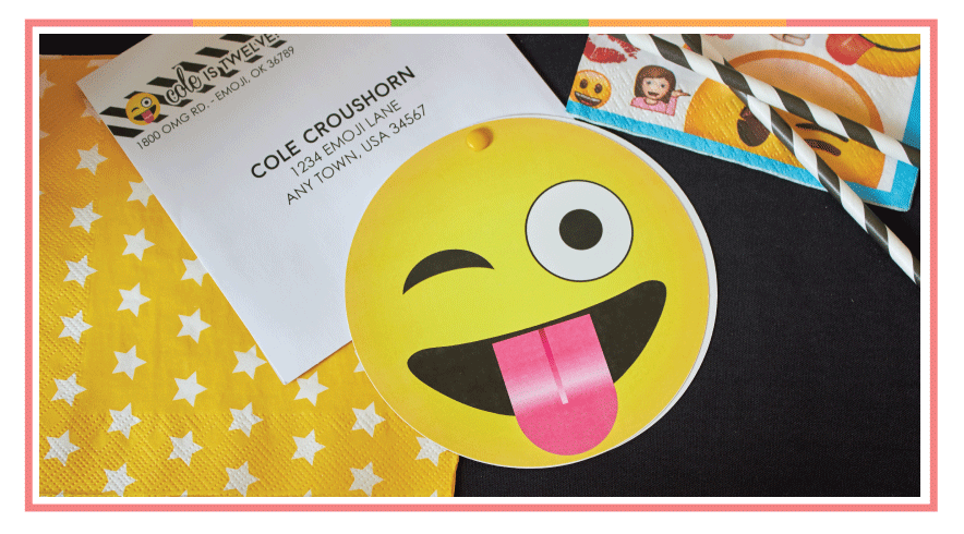 LuluCole Party Printables Emoji Collection exclusively for AmysPartyIdeas.com