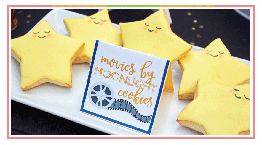 LuluCole Party Printables Outdoor Movie Collection exclusively for AmysPartyIdeas.com