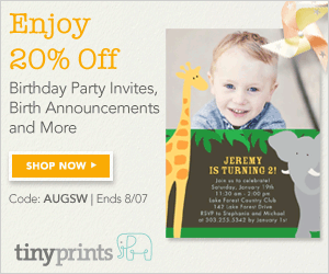 Tiny Prints Sitewide 20% Off Sale {Coupon / Promo Code}