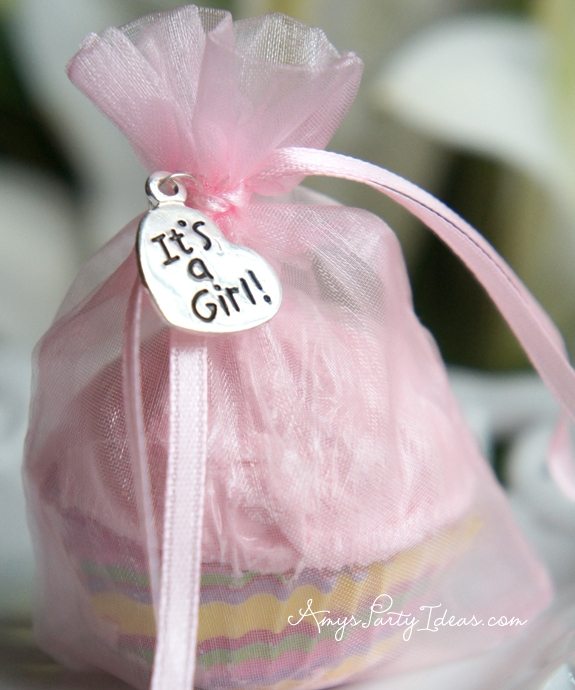 Pink & Grey Elephant Baby Shower Party Favors