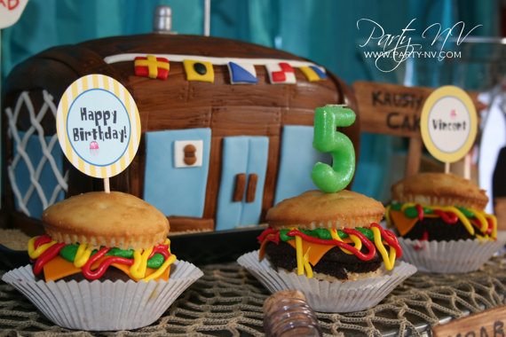 Spongebob Squarepants Birthday Party Ideas from Party-NV.com as seen on AmysPartyIdeas.com