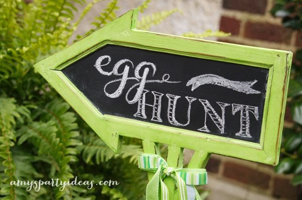 Easter Egg Hunt Signs & Party Ideas from AmysPartyIdeas.com