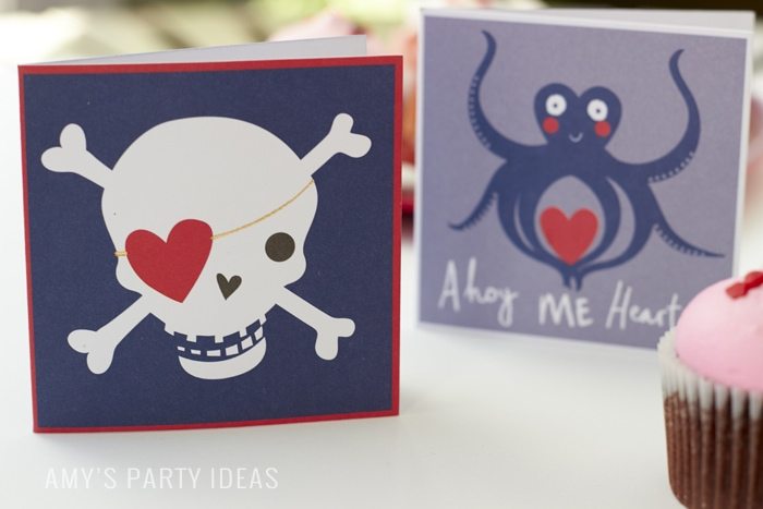 Classroom Valentines from Swoozies.com as seen on AmysPartyIdeas.com #classroomvalentines #valentines #pirate