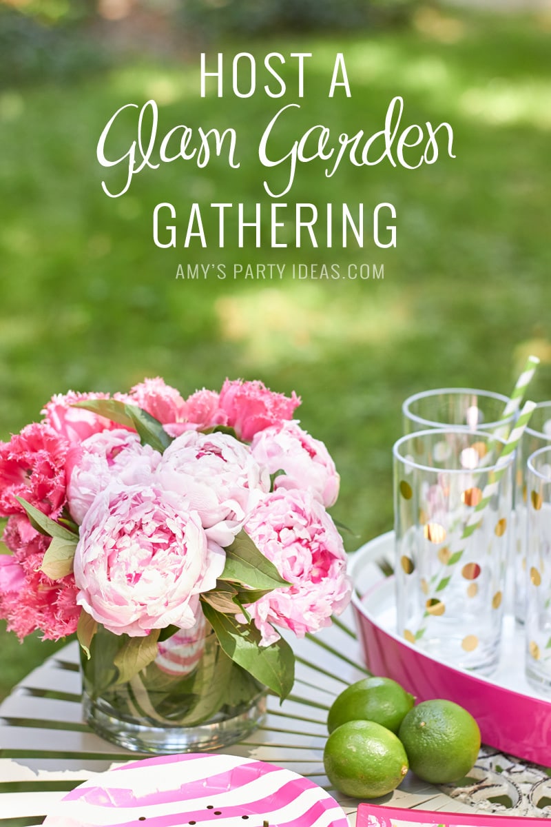 Tips for hosting a Glam Garden party | #swoozies | #katespade | AmysPartyIdeas.com | Amy's Party Ideas