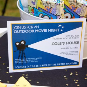 Outdoor Movie Night Party Printables