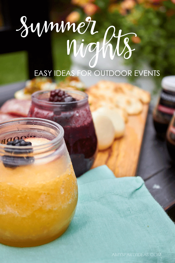 Msg 4 21+ Easy Ideas for Outdoor Events | Outdoor Concert Food Ideas | Stacked Wines | Frozen Wine Drink Recipes | #ad AmysPartyIdeas.com #cbias
