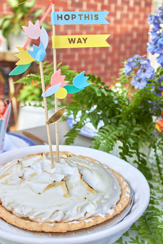 Host a Simply Southern Easter Dinner | DIY Video Tutorial | Easter Tablescape | Easter Party Ideas from AmysPartyIdeas.com | Marie Callender’s® Cream Pies #SweetenYourSpring #ad