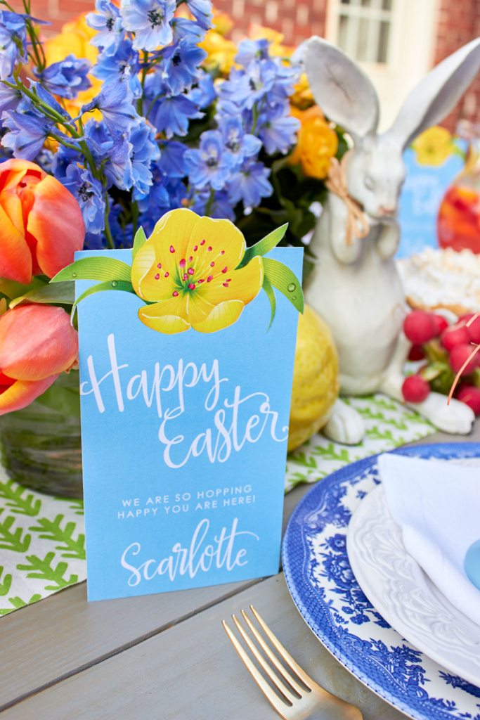 Host a Simply Southern Easter Dinner | DIY Video Tutorial | Easter Tablescape | Easter Party Ideas from AmysPartyIdeas.com
