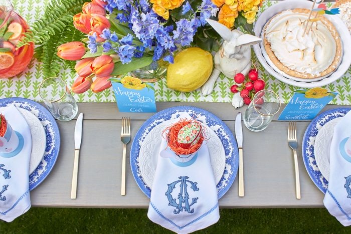Host a Simply Southern Easter Dinner | DIY Video Tutorial | Easter Tablescape | Easter Party Ideas from AmysPartyIdeas.com 
