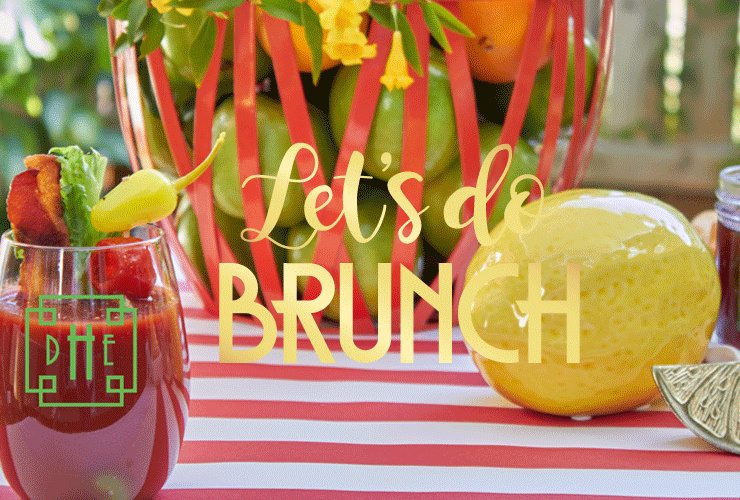 Let's Do Brunch with Swoozies.com and AmysPartyIdeas.com | Brunch Entertaining Ideas | Mimosa Bar