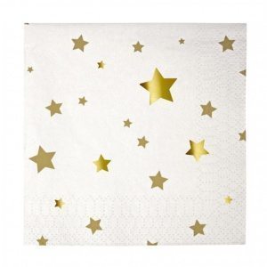 gold star napkins for Unicorn Party