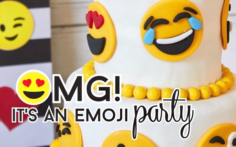 Emoji Party Ideas & Printables as seen on AmysPartyIdeas.com