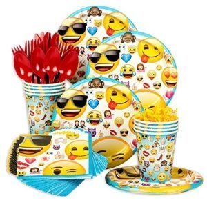 emoji party plates & napkins