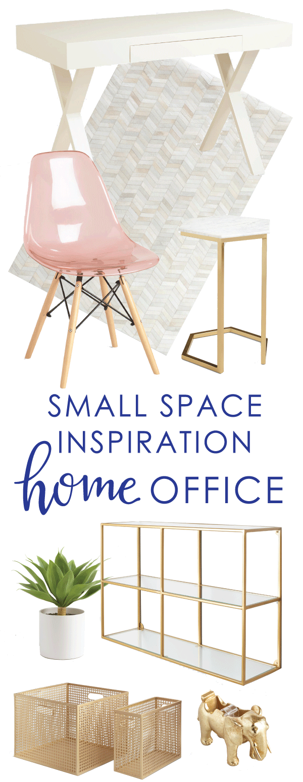 My Small Spaces Home Office Inspiration Board | AmysPartyIdeas.com | Small space furniture from World Market | #WeKnowSmall #Ad #Sponsored #WorldMarketTribe