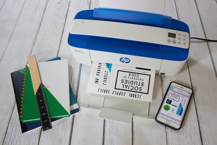Wireless printer, copier, scanner | Back to School with HP + Free EDIT YOUR OWN Printable School Supply Labels from AmysPartyIdeas.com | College Dorm Printer Scanner Copy | Teen & Tween Labels | #CreateWithHP #ad