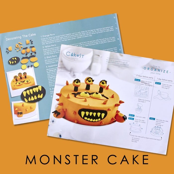 Monster Mash DIY Fondant Cake Kit from Cakest.co as seen on AmysPartyIdeas.com