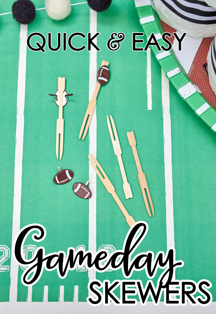 Football Skewers DIY Tutorial - Game Day Drinks - Peach Moscow Mules from AmysPartyiIdeas.com | #HomegatingHeroes with Dollar General #ad