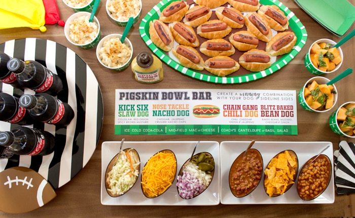 Bowl Game Watch Party + Pigskin (Hot Dog) Bar | Amy's ...