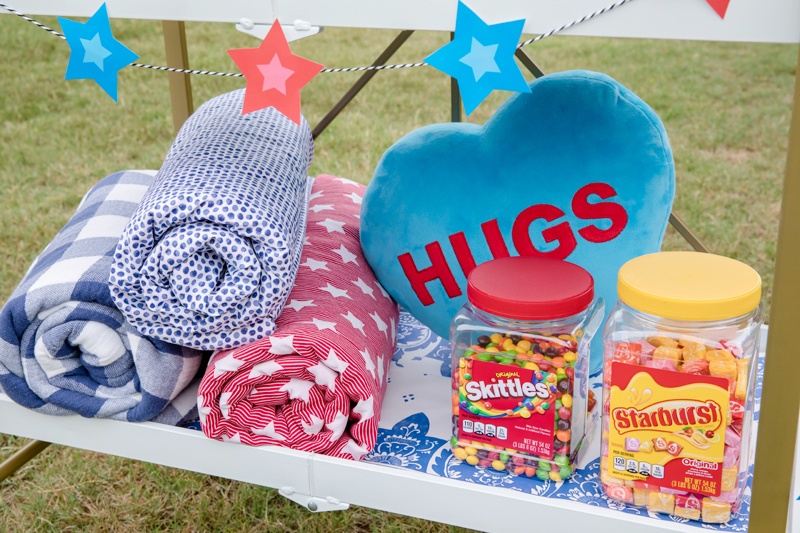 SKITTLES® Pantry Jar + STARBURST® Pantry Jar | Celebrate Summer Nights | Easy Bar Cart Ideas for Fourth of July, Memorial Day, Labor Day and Summer Nights | Party Ideas friom AmysPartyIdeas.com | #CelebrateSummerSweetness #Ad