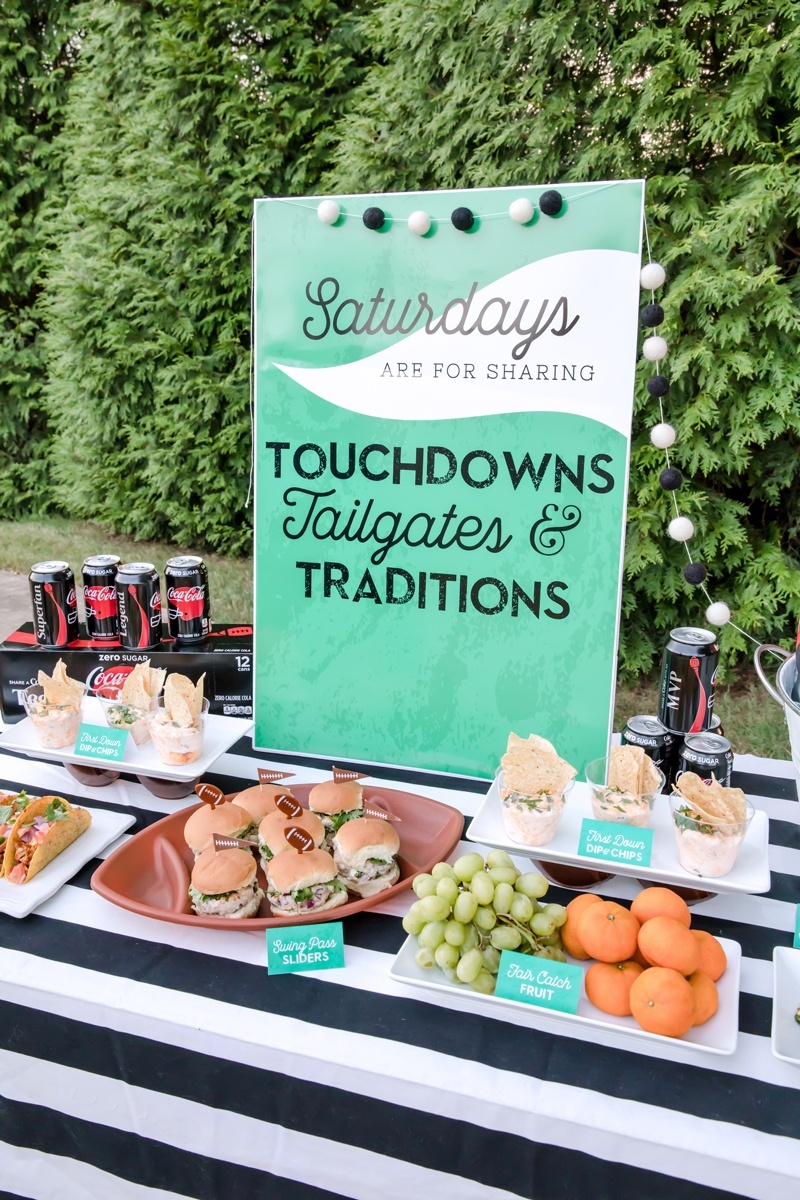 Huddle Up and Tailgate Football Ideas from AmysPartyIdeas.com | #ShareACokeHuddleUp | @Walmart @CocaCola [AD]