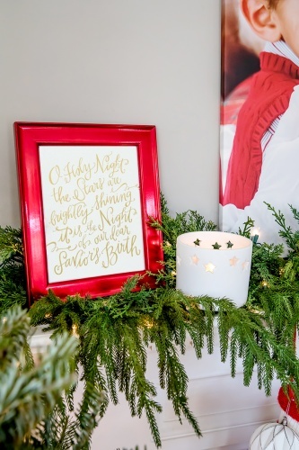Lindsay Letters O Holy Night | Deck the Halls | Christmas 2019 Home Tour | Amy's Party Ideas and Wayfair