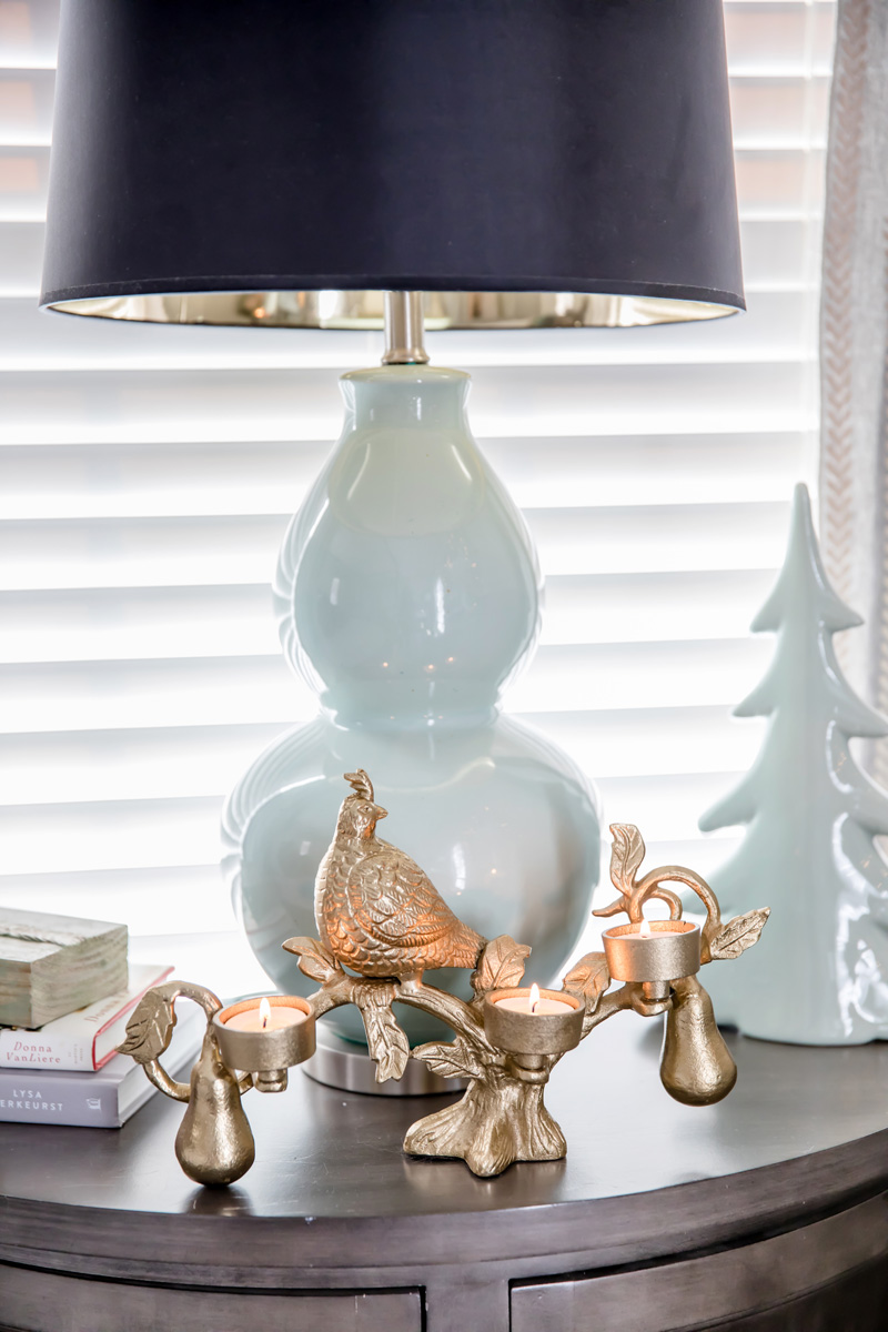 Partridge in a Pear Tree Candle Holder | Deck the Halls | Christmas 2019 Home Tour | Amy's Party Ideas and Wayfair