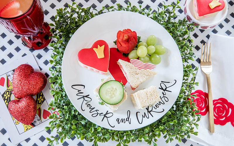 Alice in Wonderland Queen of Hearts Garden Party | AmysPartyIdeas.com | Valentine's Day Party Ideas | Entertaining With Disney