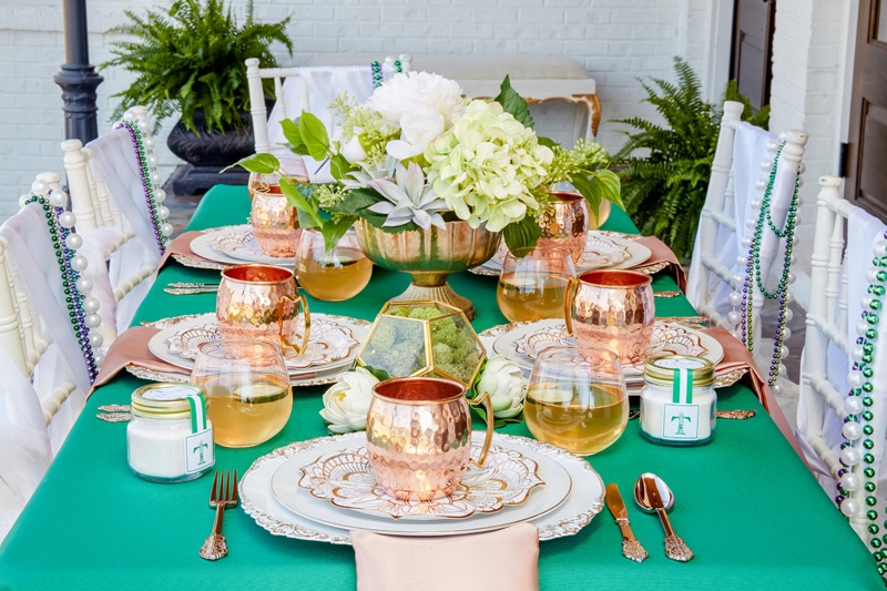 Princess and the Frog New Orleans Dinner Party | AmysPartyIdeas,com | Mardi Gras Party Ideas | Entertaining With Disney | Photo credit Becky Luigart Stayner